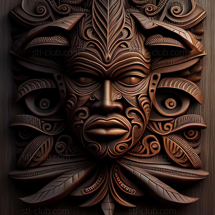 3D model Asaro in Papua New Guinea (STL)